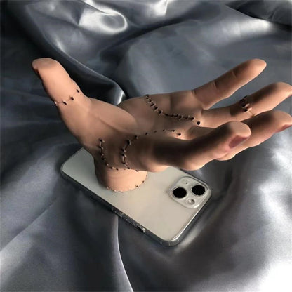 Creative Halloween Injured Palm Phone Case – Fun Holder Cover for iPhone 7 to 16 Pro, XS, XR, 11, 12, 13, 14 Plus