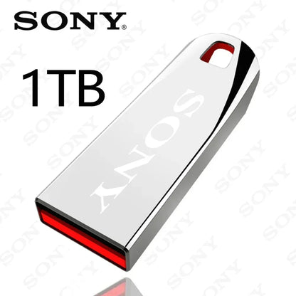 SONY 2TB USB 3.0 Flash Drive, High-Speed Metal Pendrive, Waterproof Portable USB Memory Stick