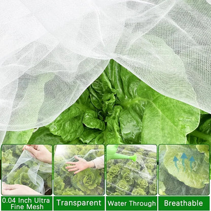 Garden Plant Insect Protection Net – Anti-Bird & Pest Control Cover for Vegetables, Fruits, and Greenhouse Use