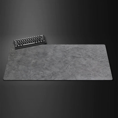 Gray Texture XXL Gaming Mouse Pad – Large 90x40cm Rubber Anti-Slip Desk Mat for Computer Office and Gaming