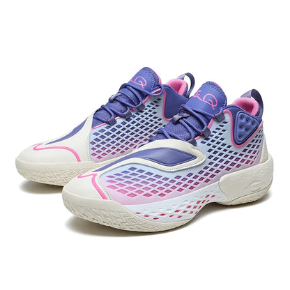 Men's Basketball Shoes - Breathable Mesh Sneakers with Soft Sole, Cushioning & Anti-Slip Outdoor Sports Design