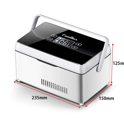 20400mAh Portable Insulin Refrigerator – USB Rechargeable Mini Cold Box with Bag for Medicine & Constant Temperature Storage