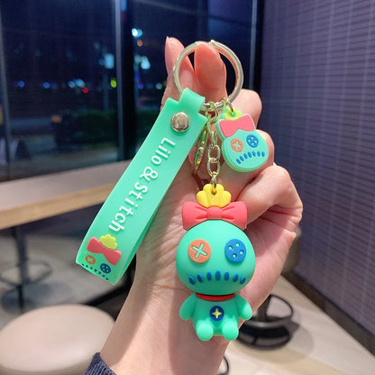 Anime Disney Cartoon Keychain – Gummed Girl, Mermaid & Princess Keyring, Cute Snow White & Alice Toy Gift