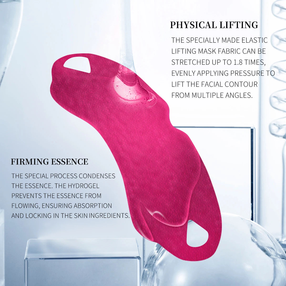 Peptide V-Shaped Firming Gel Masks - 1/3/5/10pcs Collagen Hydrating Lifting Patches for Chin & Cheek Care