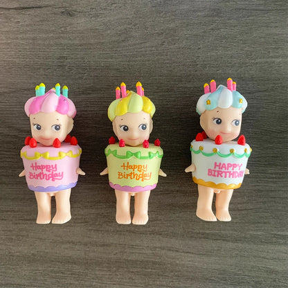 Sonny Angel Birthday Cake Series Mini Figures — Collectible Decorative Doll Toys, Kids Gift & Car/Office Decor