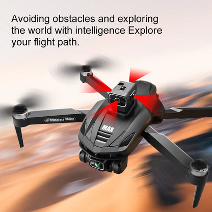 2025 V168 Pro MAX GPS Drone – 8K HD Camera, 5G WiFi FPV, 360° Obstacle Avoidance, Brushless RC Quadcopter