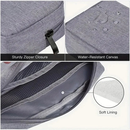 Digital Portable Organizer Case – Travel Storage Bag for Headphones, Chargers, USB Cables & Accessories