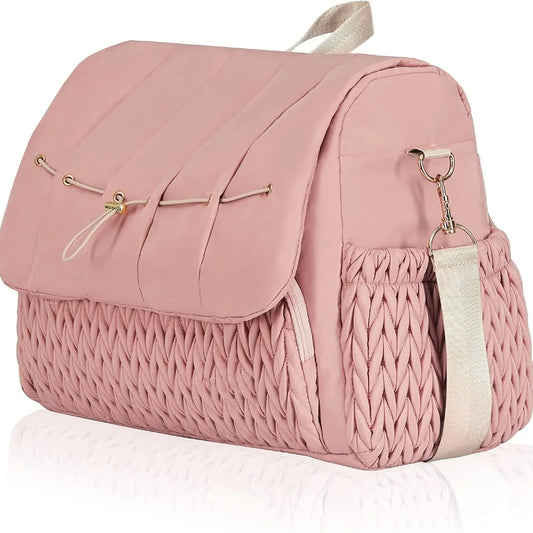 Large Capacity Diaper Bag – Waterproof Maternity Stroller Bag, Multifunctional Baby Nursing & Travel Tote