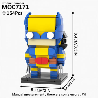 MOOXI Movie Series MOC BrickHeadz Building Blocks Set – DIY Educational Toy for Kids