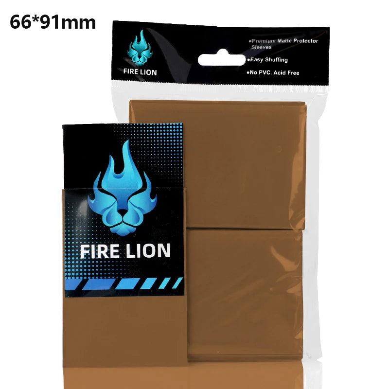 100PCS Matte Card Sleeves 66x91mm — Frosted Trading Card Protectors for MTG & TCG Game Cards