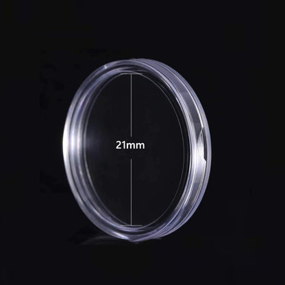 10/25pc Transparent Plastic Coin Capsules – 21-45mm Coin Storage and Collecting Case Holder