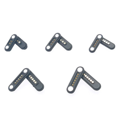 DC 12V 3A Waterproof Magnetic Pogo Pin Connector - 2-6 Pin Spring Loaded Male Female DC Power Socket