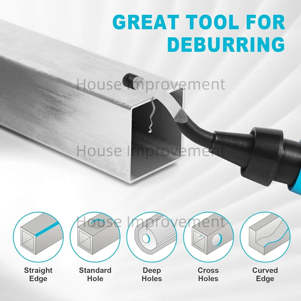 11-Piece Deburring Tool Set - High-Speed Steel Swivel Blades for Metal, Plastic, PVC, Copper, Aluminum & Resin