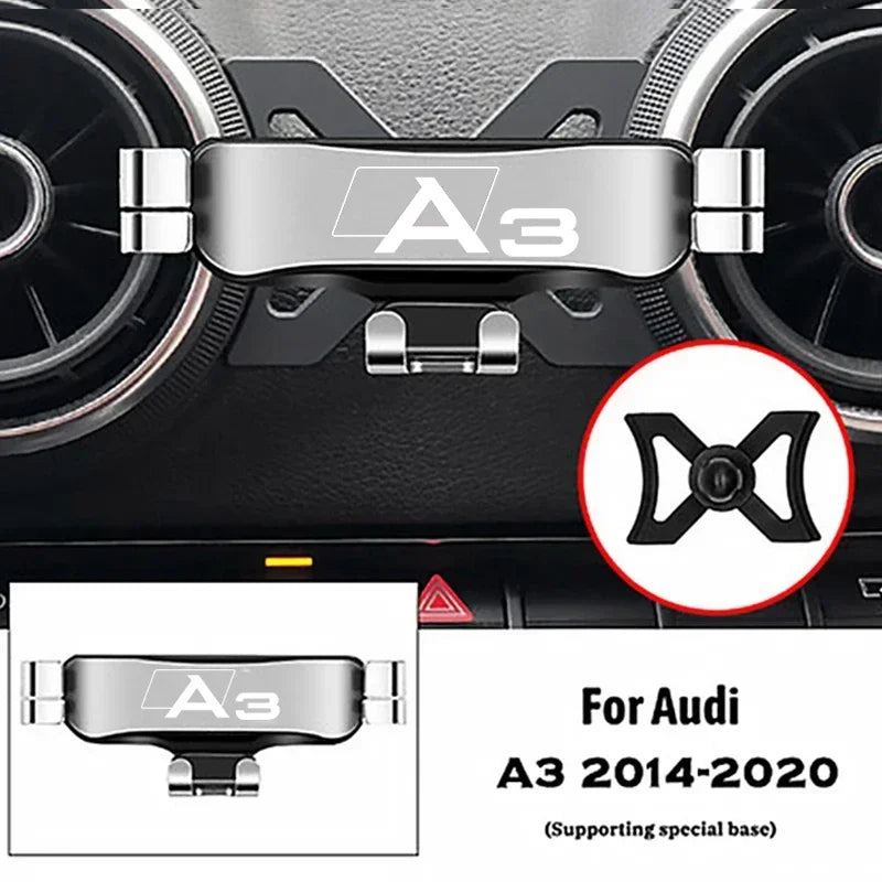 Audi A3 S3 8V 2014-2020 Car Phone Holder - Air Vent Gravity Mount GPS Navigation Stand Car Accessory