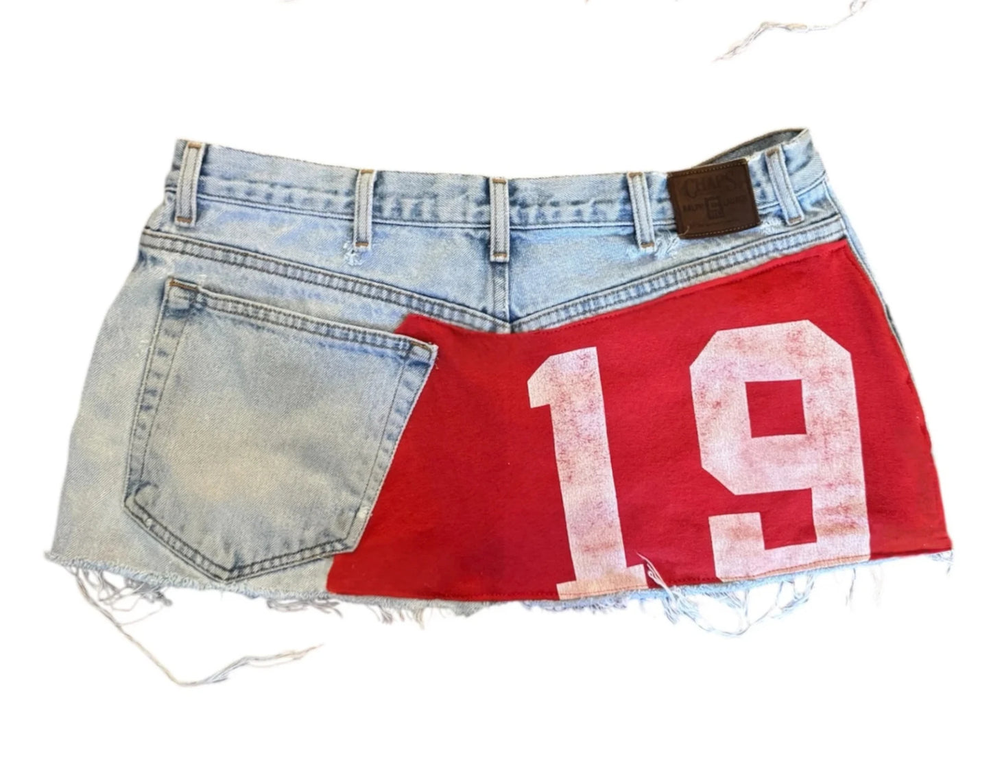 Harajuku Y2K Blue Denim Mini Skirt – Gothic High Waist Loose Fit Streetwear Retro Skirt for Women