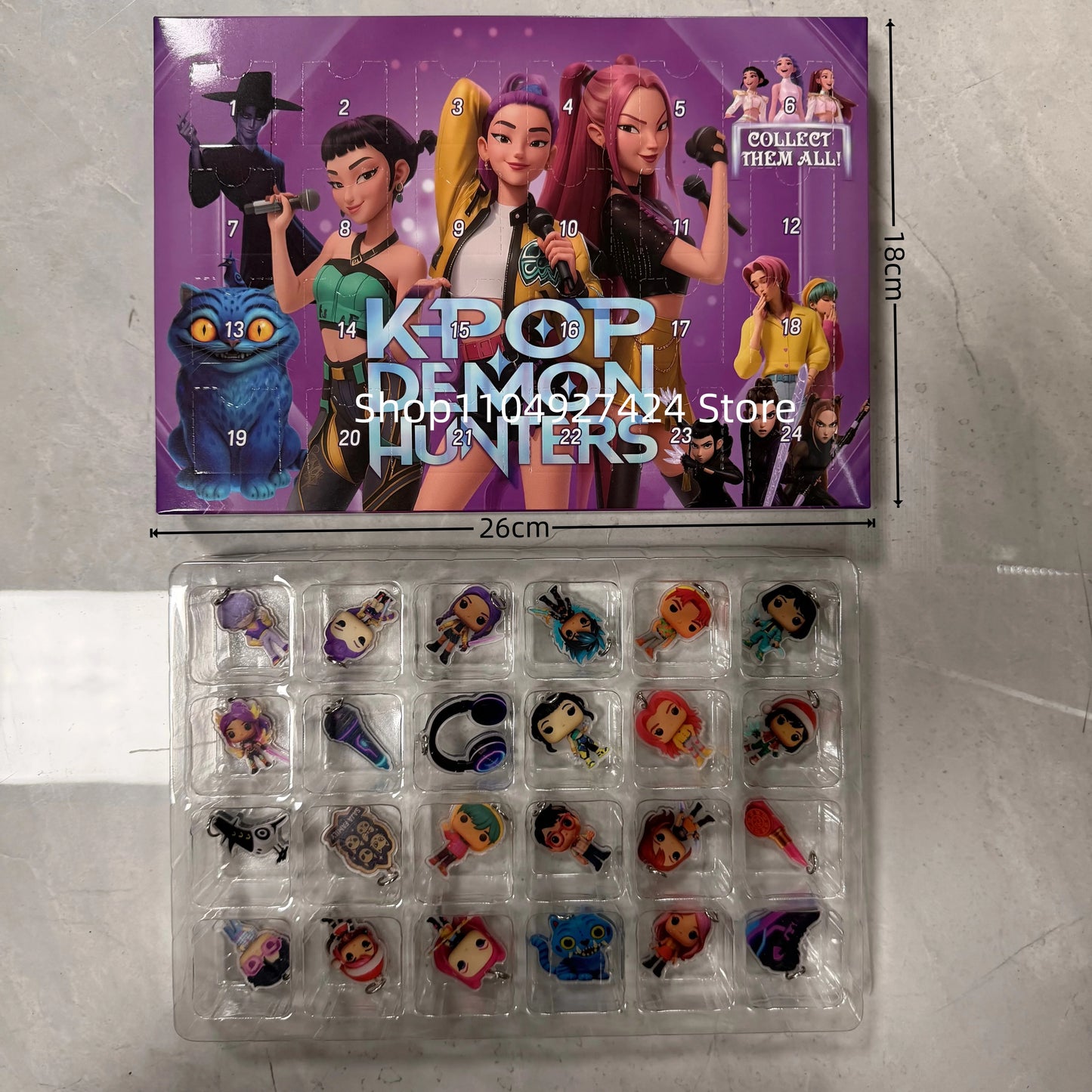 New Kpop Demon Hunters 24-Day Advent Calendar — Rumi, Mira, Zoey & Tiger Christmas Countdown Gift