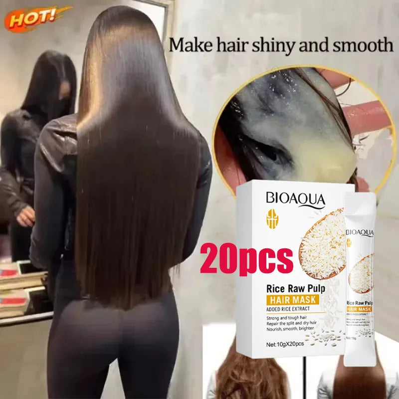 Natural Repair Hair Mask – Professional Treatment for Dryness, Split Ends, Damage, Frizz & Tangles, 5-Second Soft Smooth Care