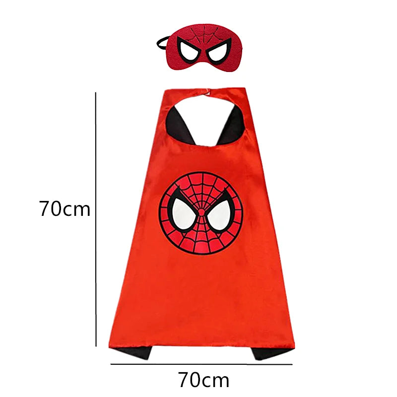 Kids Superhero Capes Costume Set for Boys (Ages 3–10) – Cartoon Dress-Up Capes for Parties, Playtime & Easter Gifts