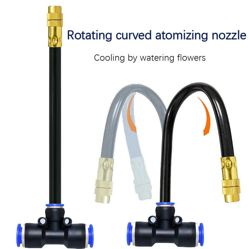 5-20M Automatic Garden Irrigation Kit – Universal Rotating Copper Nozzle Sprinkler for Balcony & Lawn Watering