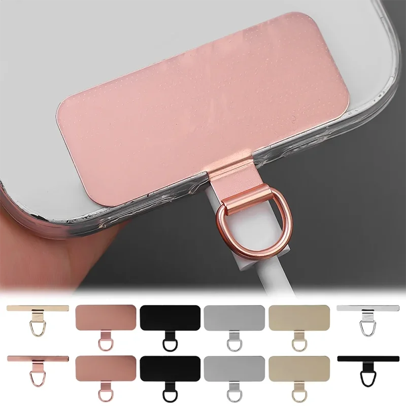 Ultra-Thin Stainless Steel Phone Tether Patch – Universal Cellphone Lanyard Safety Connector Replacement Piece