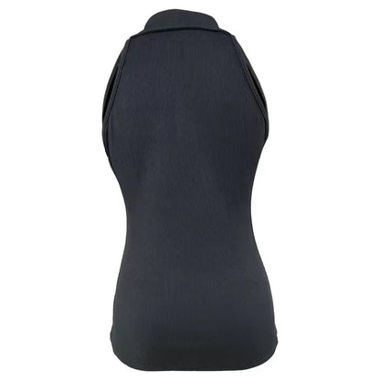 Stylish Solid Color Zipper Vest: Women's Fashion Casual T-Shirt for Spring & Summer in Europe and the United States