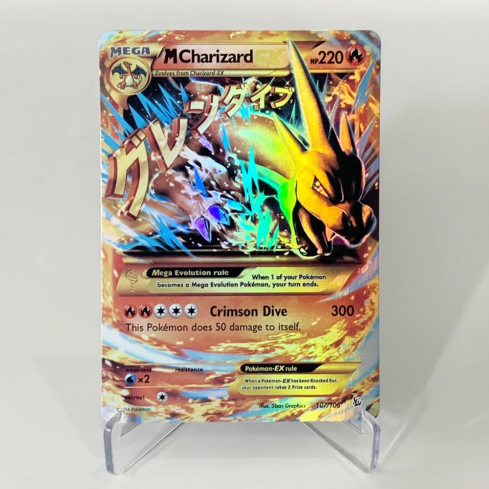 PTCG Charizard V VMAX EX GX Cards - Rare Collectible Battle and Proxy Trading Cards