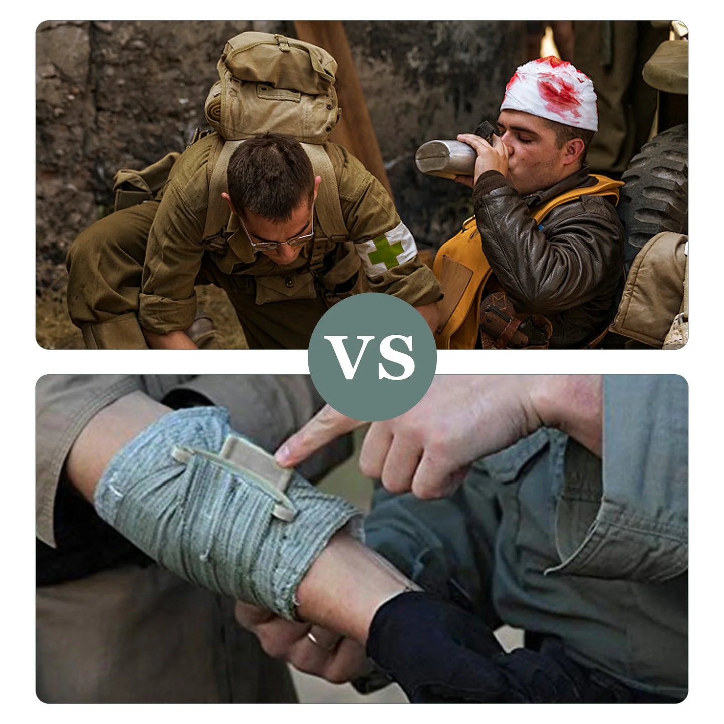 Israeli Bandage 4/6in — Emergency Combat Wound Dressing, Tactical Compression First Aid for IFAK & Military Medical Use
