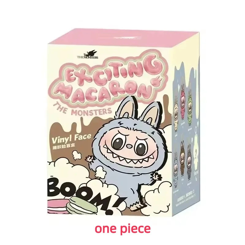 POP MART Labubu The Monsters Doll — Tasty Macarons Blind Box Vinyl Figure, Cute Food-Themed Collectible Toy Gift