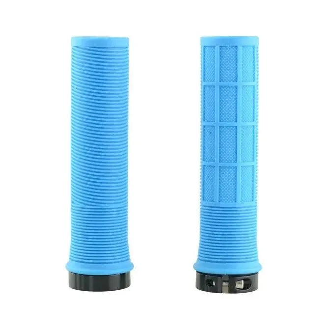 TPR Aluminum Alloy Lock-On Bicycle Handlebar Grips — Integrated Non-Slip MTB Cuffs for Bike Parts