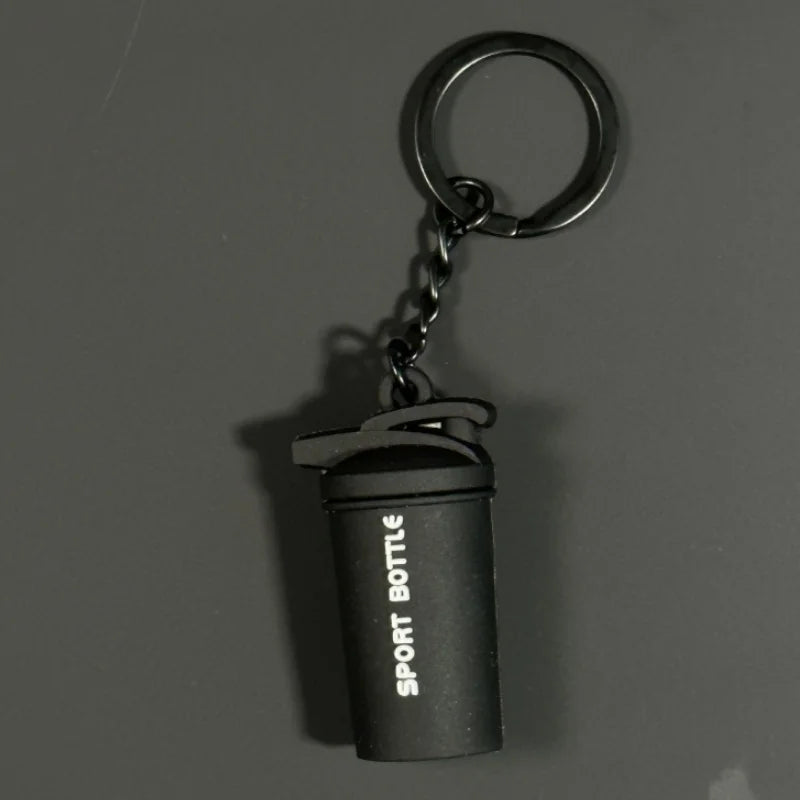 2025 Silicone Barbell Dumbbell Keychain – DIY Gym Gift for Fitness Lovers & Trainers