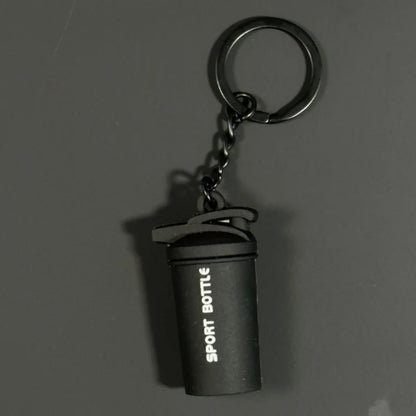 2025 Silicone Barbell Dumbbell Keychain – DIY Gym Gift for Fitness Lovers & Trainers