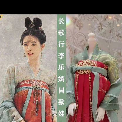 30cm 1/6 Scale Hanfu Doll – TV Drama Female Lead Figure with Costume Set for 12-Inch Bodies