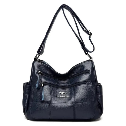 Luxury Women’s Leather Handbag – Large Capacity Shoulder & Crossbody Designer Bag
