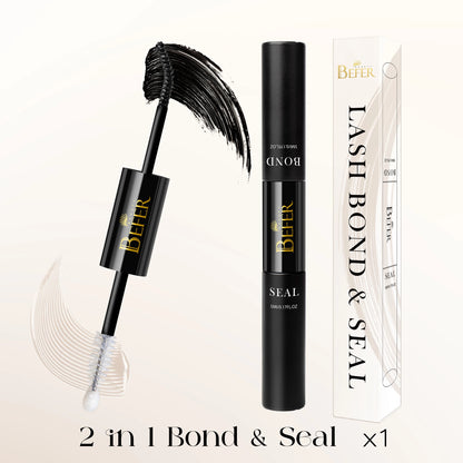 BEFER 2-in-1 Eyelash Glue & Remover — Waterproof Lash Adhesive for Strong, Long-Lasting Eyelashes