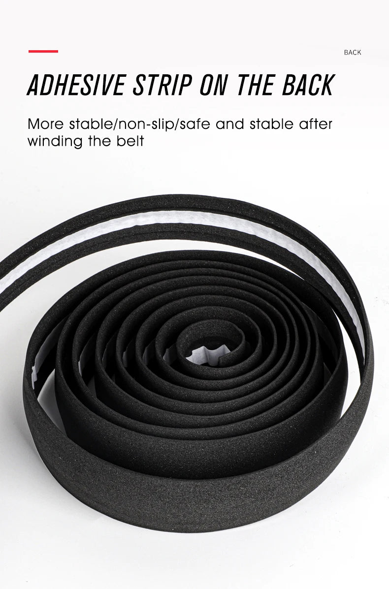 WEST BIKING EVA High Tenacity Handlebar Tape — Shock Absorbing Adhesive Bar Tape with Holes for Road Bikes