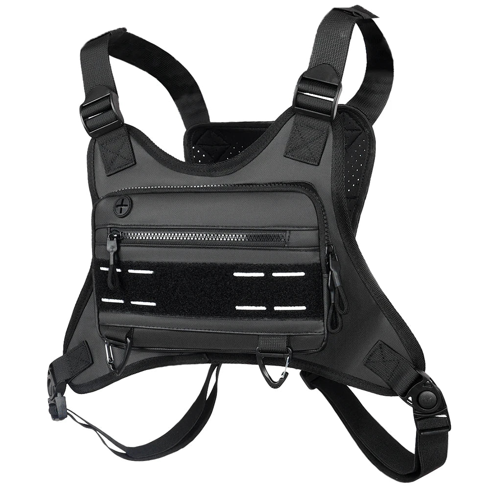 Sports Chest Bag – Lightweight Waterproof Running Vest with Pocket, Phone Holder & Large Capacity Tactical Front Pack