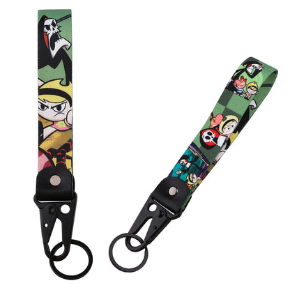 Anime Eagle Beak Keychain – Cool Short Lanyard for Phone, Badge Holder & USB Pendant