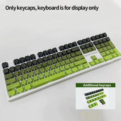 Topographic Keycaps 4.0 Version - 98 Key PBT Cherry Profile Shine Through Side Print Backlit Mechanical Keyboard Caps