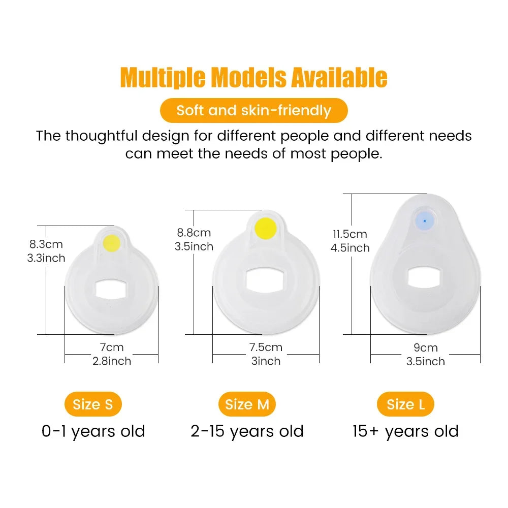 Asthma Inhaler Spacer & Nebulizer — Adult, Child, and Baby Aerosol Compressor with Mist Storage Bottle, Mask, and Tank Cup