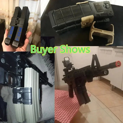 Universal Dual Parallel Rifle Magazine Clip — AK, AR15, M4 Speed Loader Accessory