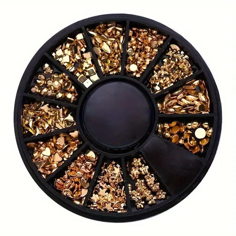 Nail Art Rhinestone Gems - Glitter Crystal Beads Manicure Decoration Accessories for Professional Nail Design