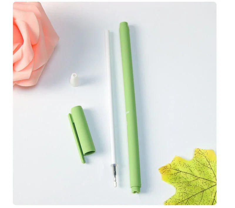 6-Piece Lytwtw Morandi Color Gel Pen Set – Cute Creative Kawaii Pens for Office & School Supplies
