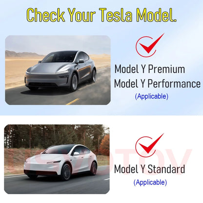 Tesla Model Y Juniper 2025–2026 Dashboard Cover - Suede Anti-UV Sunshade Mat with Non-Slip Protection