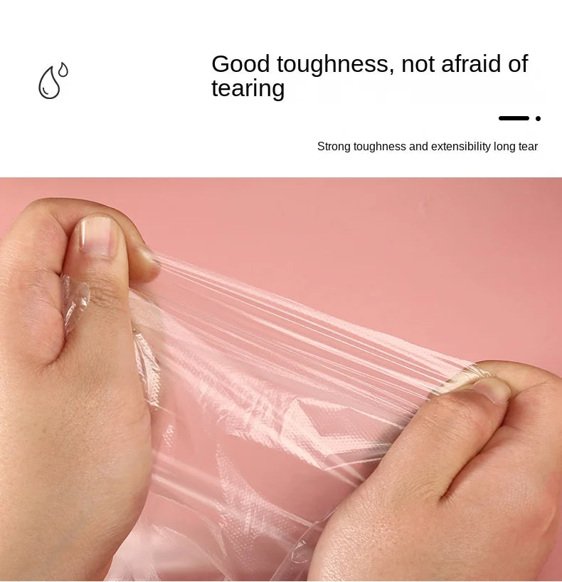 100PCS Transparent Disposable Foot Bags for Detox, Pedicure, & Foot Care - Prevent Infection & Chapped Skin, Bath Wipes
