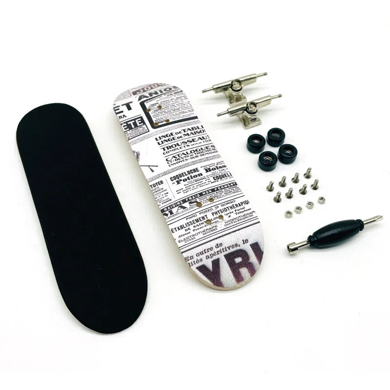 Creative Mini Finger Skateboard – Colorful Maple Fingerboard with Double Rocker, Sport Bearings & Palm Slide Board