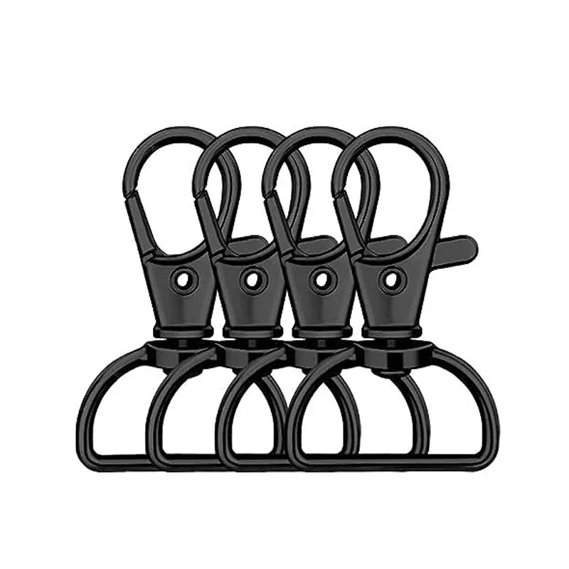 10pcs Metal Swivel Lobster Claw Clasp Hooks – Keychain Lanyard Snap Hooks for Crafting, Key Rings, Bags & Purse Accessories