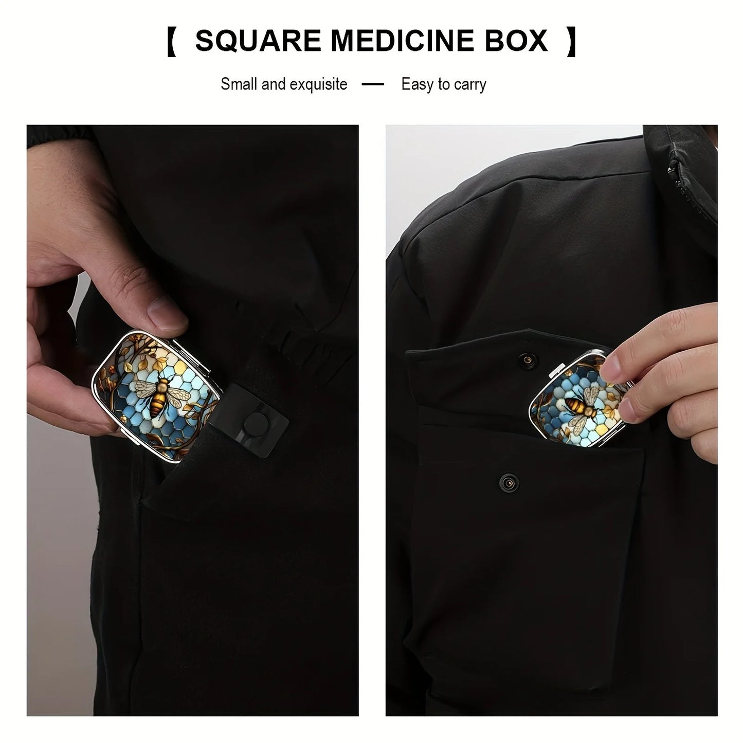 Travel Cases – Lovely Colored Metal Medicine & Jewelry Organizers, Small Iron Pill Container for Household Use