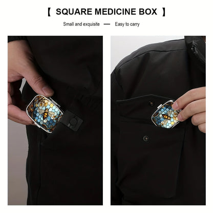 Travel Cases – Lovely Colored Metal Medicine & Jewelry Organizers, Small Iron Pill Container for Household Use
