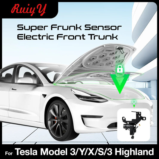 Electric Suction Front Trunk Closer for Tesla Model 3/Y/S/X Highland 2024 – Power Frunk Automatic Soft Closing Lock