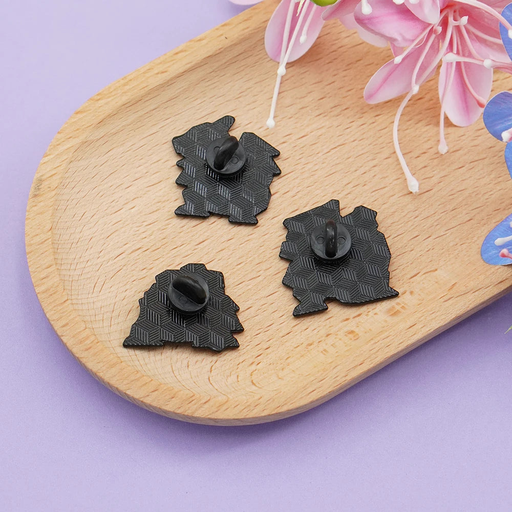 3-Piece Anime Monster Enamel Pin Set - Charizard, Blastoise, and Venusaur Brooch Badges for Backpacks, Lapels, Friends, and Collectors